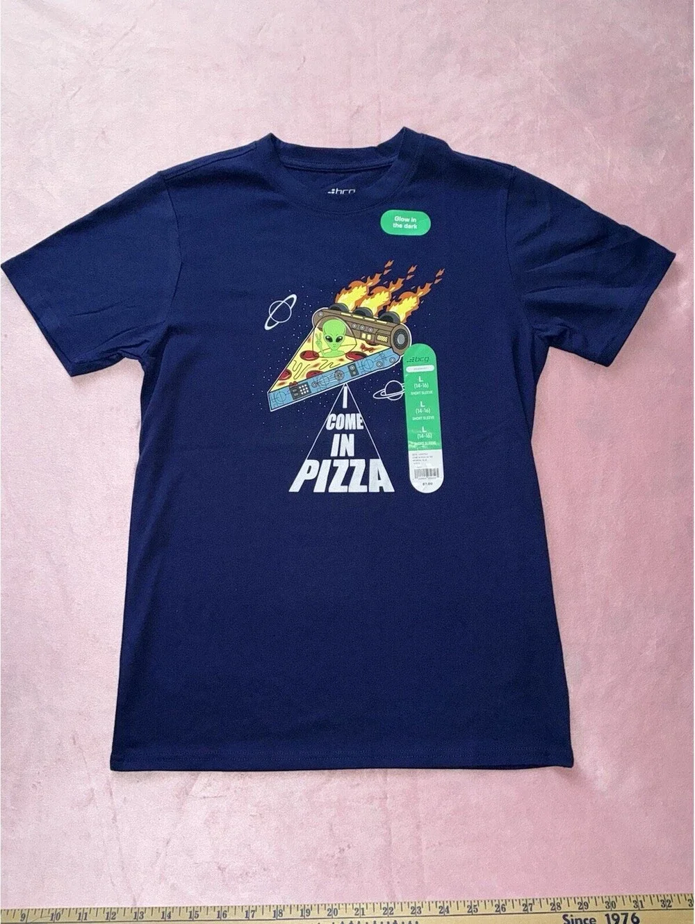BCG Boys L 14-16 SS - Lot Of 3 - Shirt Fun With Food NWT